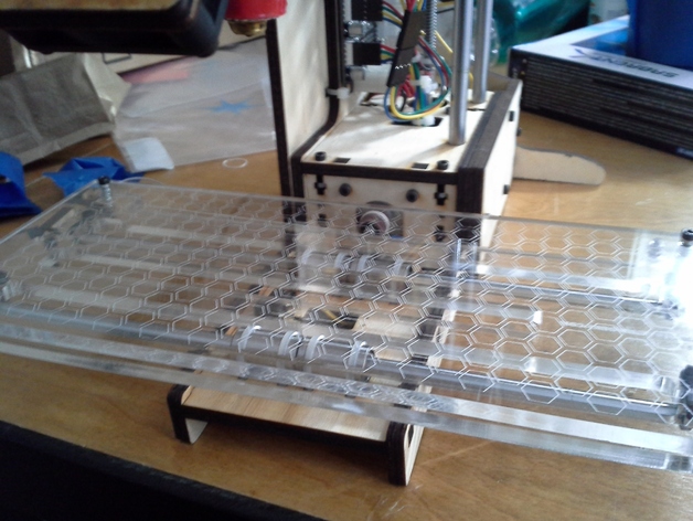 Printrbot XL laser cut and etched acrylic platform